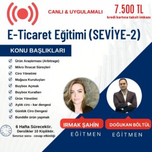 E-Ticaret Eğitimi Orta Seviye