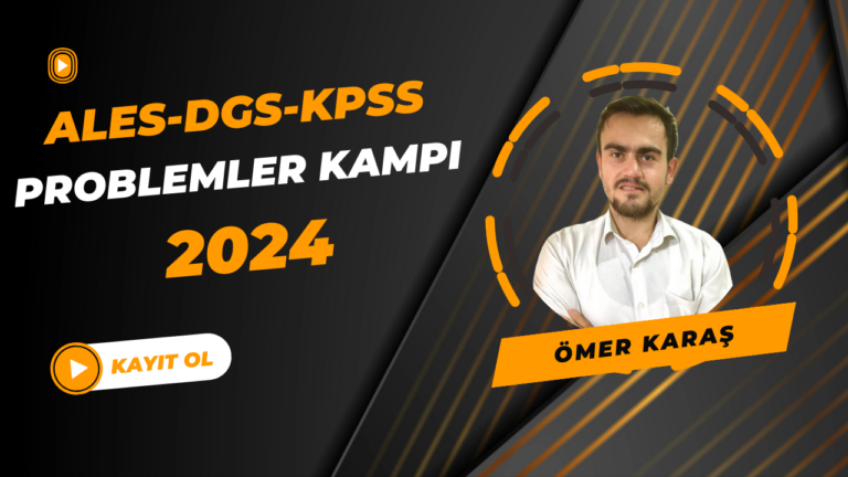 ALES-DGS-KPSS 2024 Problemler Kampı